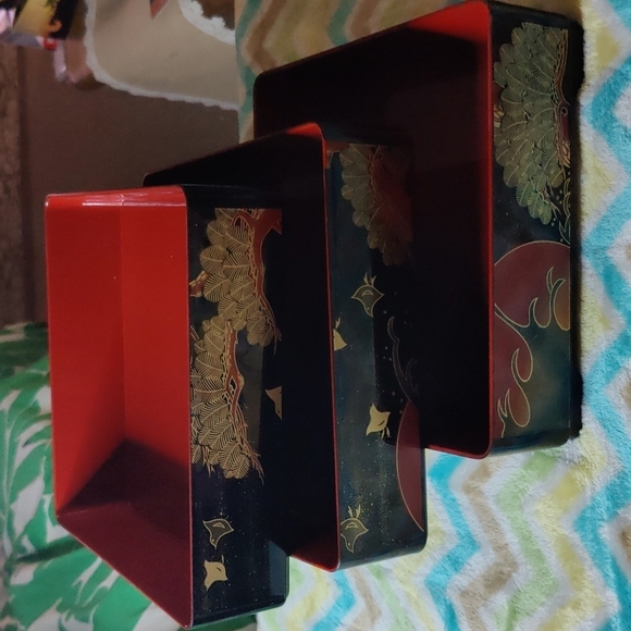 ✔️Asian pattern stackable boxes - Picture 3 of 4